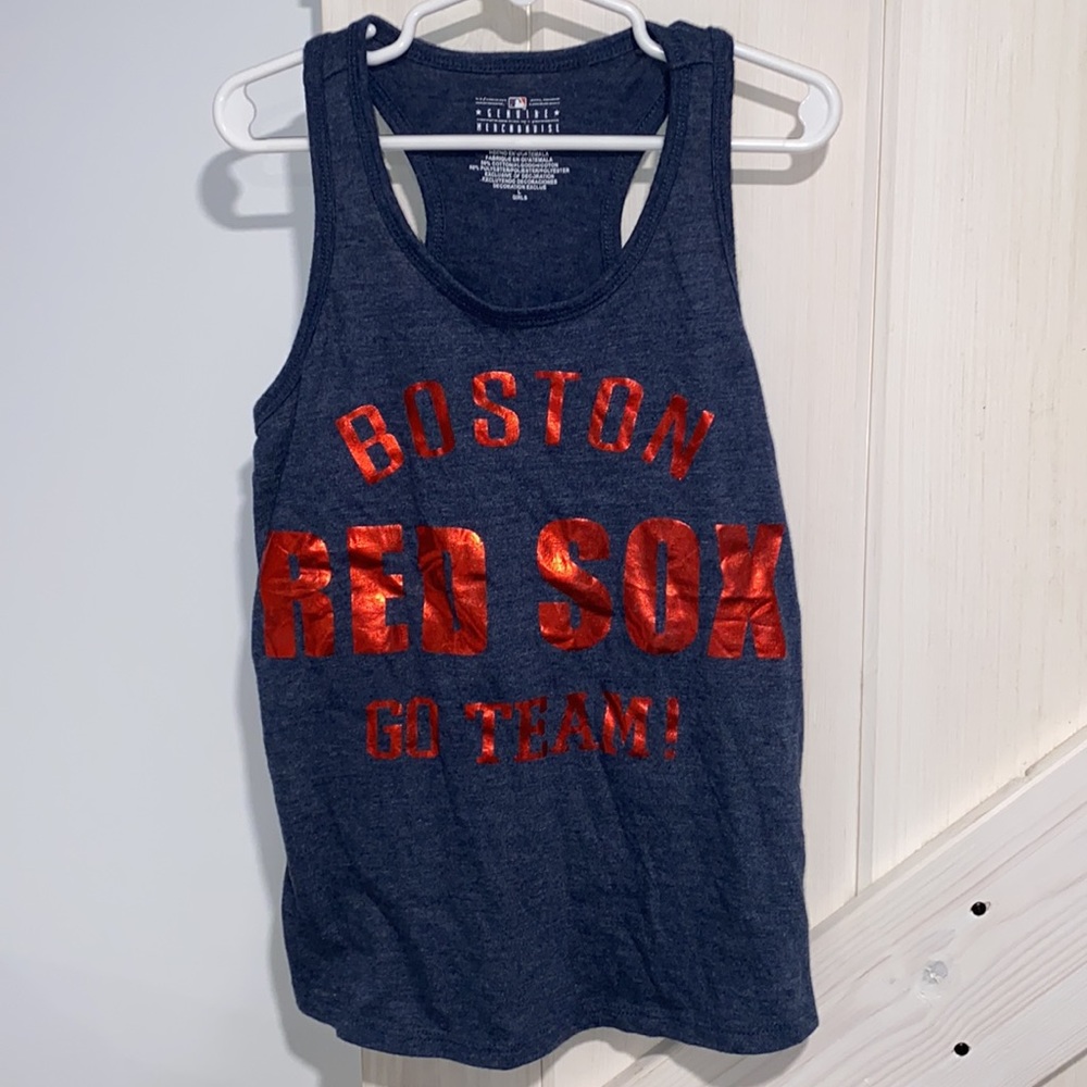 Girls Boston Red Sox Go Team Racerback Tank